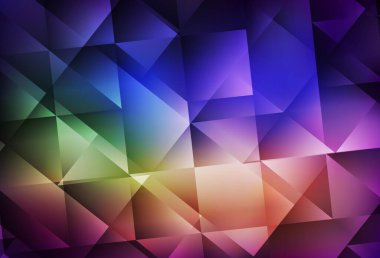 Açık Çokrenkli vektör çokgen desen. Çokgen şekilli bir örnek. Pankartın için tamamen yeni bir şablon.