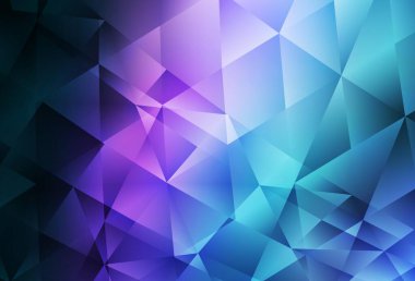 Koyu pembe, mavi vektör soyut mozaik desen. Çokgen tarzda tamamen yeni bir renk çizimi. Bir markanın arkaplanı için desen.