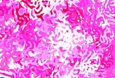 Açık Mor, soyut şekilli pembe vektör dokusu. Rastgele şekillerle soyut tarzda dekoratif tasarım. Kartvizitiniz için modern tasarım.