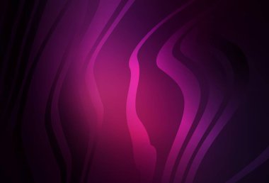 Bükülmüş çizgileri olan koyu pembe vektör dokusu. Çağdaş gradyan soyut çizgileri olan çizimler. Marka kitabı için şık bir desen.