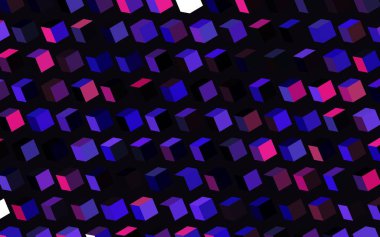 Koyu mor, eşkenar dörtgenli pembe vektör şablonu. Dikdörtgenli soyut gradyan çizimi. İş ilanları, broşürler, broşürler için desen