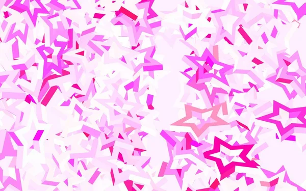 Luz Púrpura Diseño Vectorial Rosa Con Estrellas Brillantes Ilustración Decorativa — Vector de stock