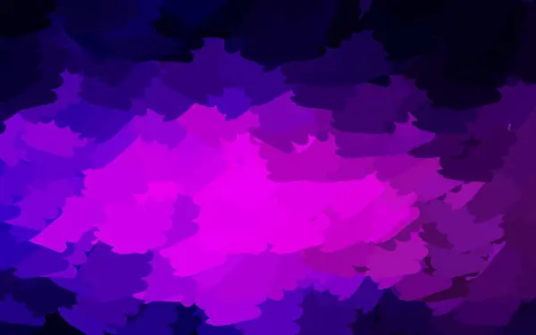 Dark Purple Vector Backdrop Memphis Shapes 추상적 형태의 차이를 설명해 — 스톡 벡터