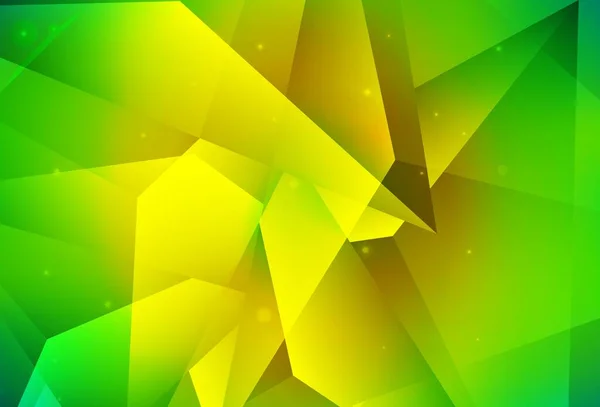 Светло Зеленый Желтый Вектор Множеством Сияющих Цветных Кругов Красивая Цветная — стоковый вектор