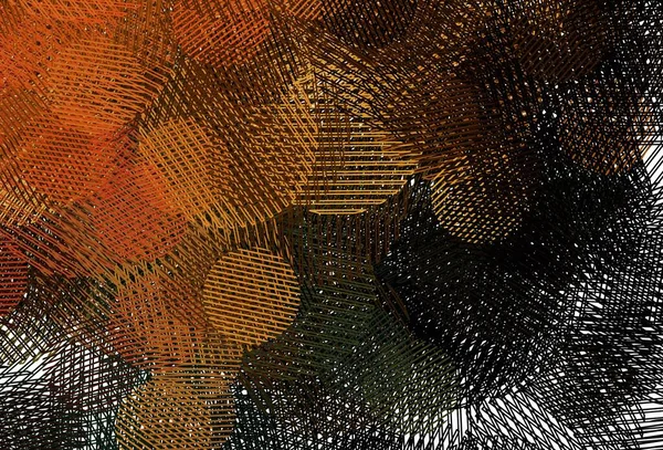 Светло Оранжевый Векторный Фон Пятнами Размытые Пузыри Абстрактном Фоне Красочным — стоковый вектор