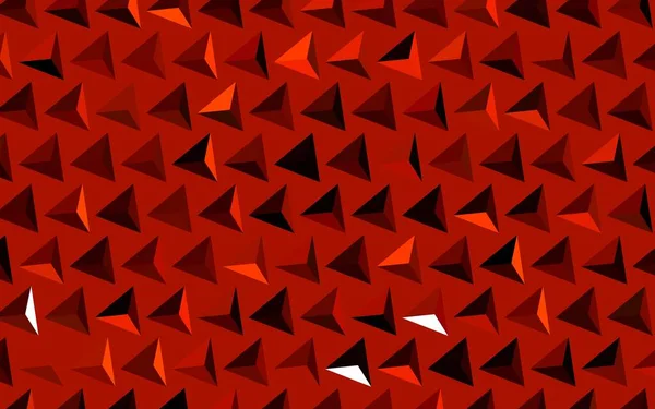 Dark Orange Vector Background Polygonal Style Abstract Gradient Illustration Triangles — Stock Vector