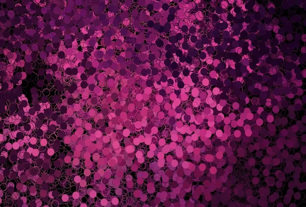 Ciemny Różowy Wektor Tła Bąbelkami Abstrakcyjna Ilustracja Kolorowymi Bąbelkami Stylu — Wektor stockowy
