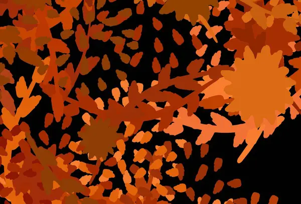 Dark Orange Vector Backdrop Memphis Shapes Διακοσμητικό Σχέδιο Αφηρημένο Στυλ — Διανυσματικό Αρχείο