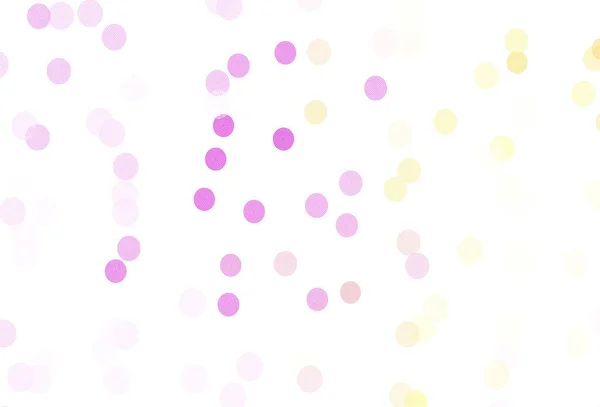 Rose Clair Motif Vectoriel Jaune Avec Flocons Neige Noël Flocons — Image vectorielle