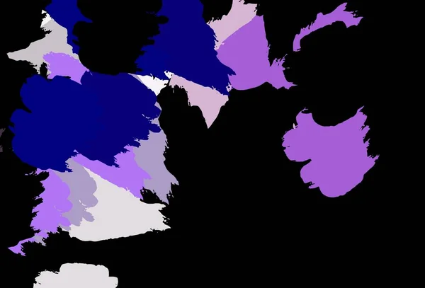 Sötét Rózsaszín Kék Vektor Minta Véletlenszerű Formákkal Illusztráció Színes Gradiens — Stock Vector