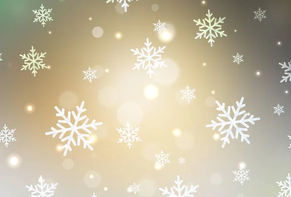 Темно Жовте Векторне Компонування Новорічному Стилі Барвисті Ілюстрації Різдвяними Знаками — стоковий вектор