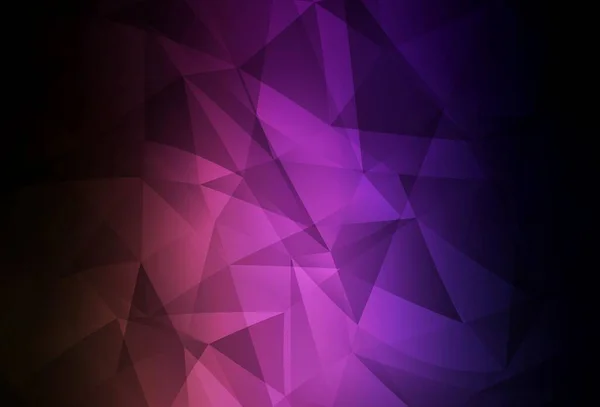Modèle Mosaïque Triangle Vectoriel Violet Foncé Rose Une Toute Nouvelle — Image vectorielle