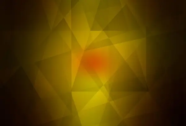 Dark Red Yellow Vector Shining Triangular Layout Triangular Geometric Sample — Stock Vector
