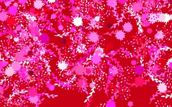 Luz Púrpura Rosa Vector Elegante Fondo Pantalla Con Flores Rosas — Vector de stock