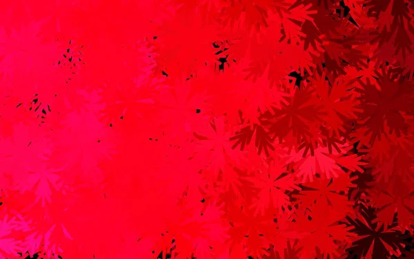 Темно Красный Вектор Цветами Красочная Иллюстрация Стиле Каракулей Цветами Новый — стоковый вектор