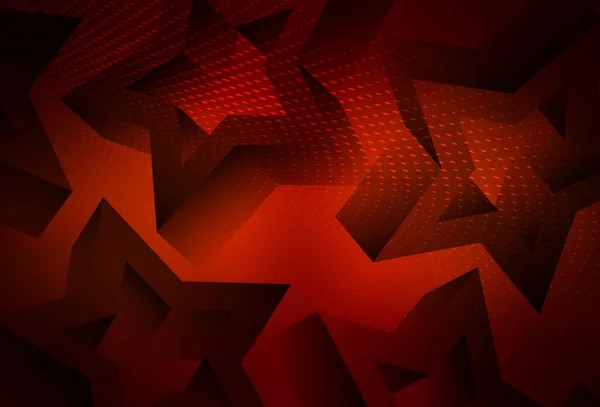 Dark Red Vector Layout Dengan Bintang Bintang Terang Ilustrasi Abstrak - Stok Vektor