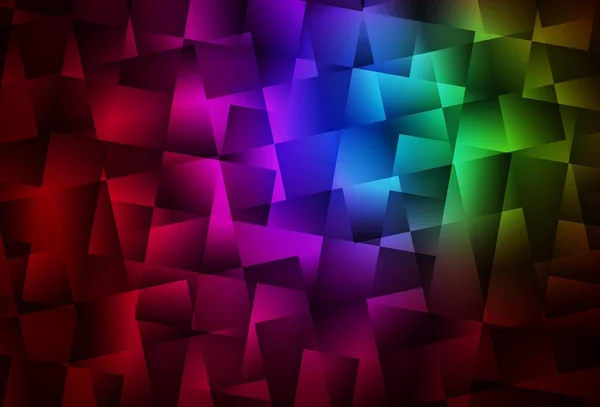 Dark Multicolor Vector Low Poly Background Shining Colorful Illustration Triangles — 图库矢量图片