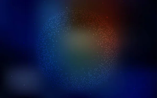 Dark Blue Žluté Vektorové Pozadí Hvězdami Galaxie Zářící Ilustrace Hvězdami — Stockový vektor