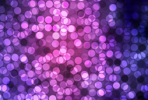 Темно Фиолетовый Розовый Вектор Искушают Кругами Размытые Пузыри Абстрактном Фоне — стоковый вектор
