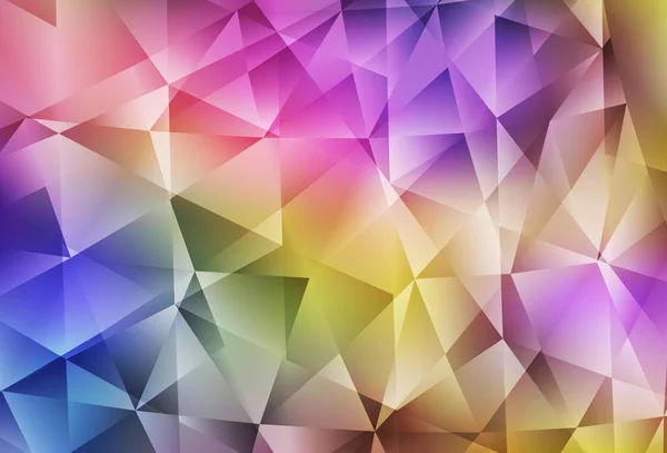 Modèle Polygonal Abstrait Vecteur Multicolore Clair Échantillon Géométrique Triangulaire Avec — Image vectorielle