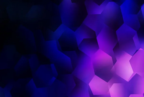 Шаблон Светло Фиолетового Вектора Шестиугольном Стиле Дизайн Абстрактном Стиле Шестиугольниками — стоковый вектор
