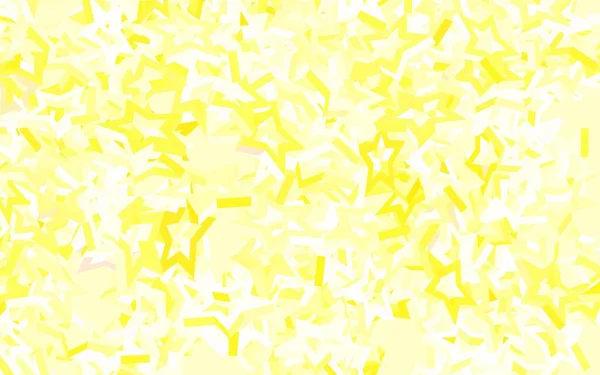Ljusröd Vektor Bakgrund Med Små Och Stora Stjärnor Glitter Abstrakt — Stock vektor