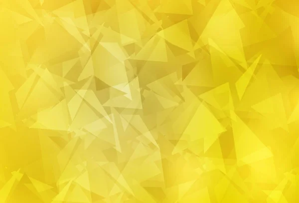 薄い黄色のベクトル低ポリ背景 勾配のある三角形の幾何学的サンプル 携帯電話の背景のテンプレート — ストックベクタ