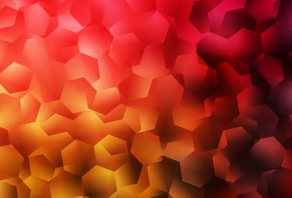 Dark Red Yellow Vector Polygon Abstract Layout Colorful Abstract Illustration — 图库矢量图片