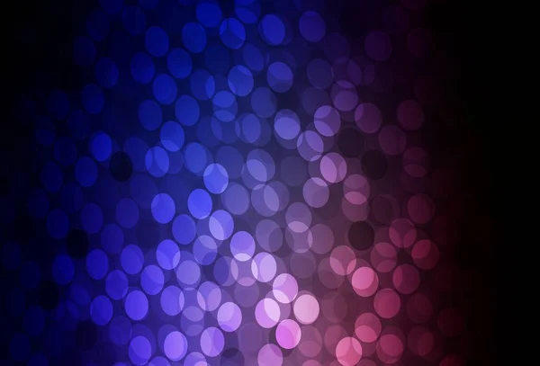 Rosa Escuro Layout Vetor Azul Com Formas Círculo Glitter Ilustração — Vetor de Stock