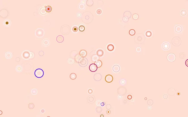 Modèle Vectoriel Multicolore Clair Avec Des Cercles Illustration Avec Ensemble — Image vectorielle