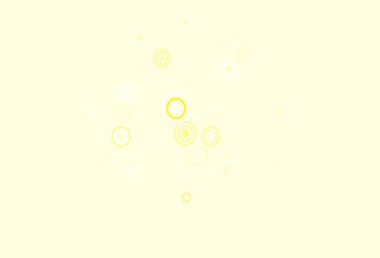 Açık kırmızı, diskli sarı vektör dokusu. Renkli su damlaları olan modern soyut çizimler. Poster ve web siteleri için tasarım.