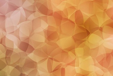 Açık Turuncu vektör çokgen şablonu. Zarif üçgenleri olan soyut çizimler. İş tasarımınız için yepyeni bir tarz.