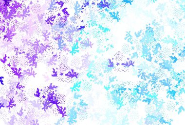 Açık pembe, Memphis şekilli mavi vektör arkaplan. Soyut gradyan şekilli basit renkli çizimler. Bir cep telefonu için arka plan.