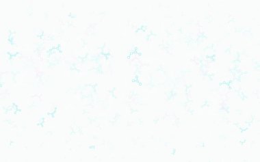 Açık Pembe, Mavi vektör arkaplanı ve yapay zeka verileri. Yapay zekanın bağlantı ve noktalarıyla soyut illüstrasyon. Poster ve teknoloji sembolü.