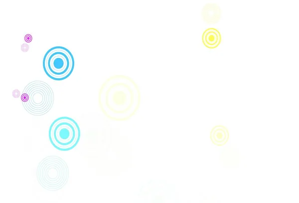 Světlo Multicolor Vektorové Pozadí Bublinami Ilustrace Množinou Zářících Barevných Abstraktních — Stockový vektor