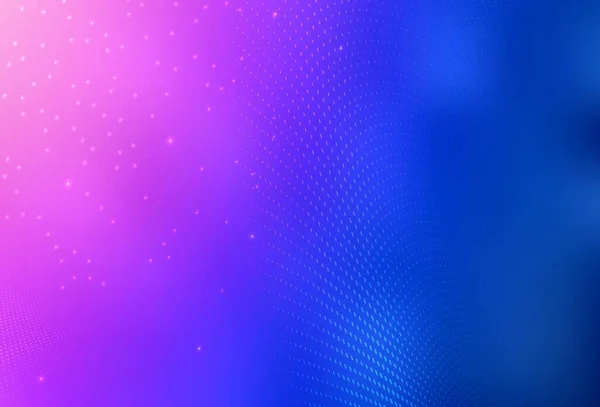 Ljusrosa Blå Vektor Glitter Abstrakt Illustration Med Suddiga Droppar Regn — Stock vektor