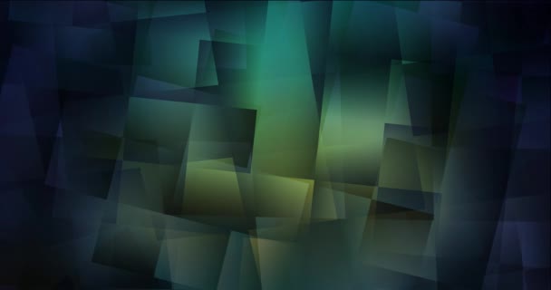 Looping Light Green Yellow Video Polygonal Materials Modern Abstract Animation — Stock Video