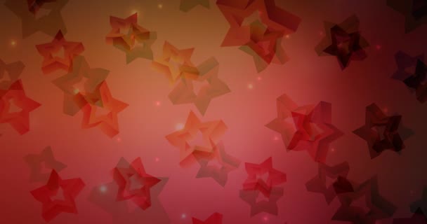Петля Звездами Яркая Красочная Анимация Градиентными Звездами Слайд Шоу Сайтов — стоковое видео