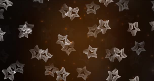 Csillagokkal Hurokol Ragyogó Színes Animáció Lejtős Csillagokkal Diavetítés Weboldalak Számára — Stock videók