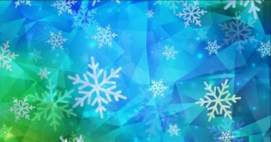 Yeni yıl tarzında video çekimleri. Değişen yıldızlı renkli moda klibi, kar taneleri. Video tasarımcıları için titreşim