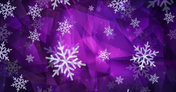 Videomateriaal Nieuwjaarsstijl Kleurrijke Fashion Clip Met Gradiënt Sterren Sneeuwvlokken Knipperlicht — Stockvideo