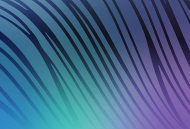 Açık Pembe, bükülmüş çizgileri olan mavi vektör düzeni. Yaratıcı illüstrasyon, yarım tonlu ve eğimli. Web siteniz için soyut tasarım.