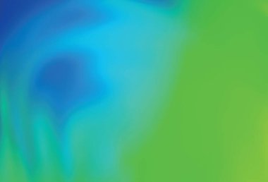 Açık mavi, yeşil vektör parlak deseni bulanıklaştırdı. Gradyan tasarımlı, soyut, ışıltılı çizimler. İşiniz için yeni tasarım.