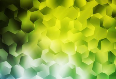 Açık Yeşil, Sarı vektör çokgen çizimi. Gradyanı olan zarif parlak çokgen çizimi. Pankartın için tamamen yeni bir şablon.