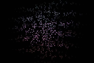 Koyu pembe, çizgileri ve üçgenleri olan yeşil vektör düzeni. Renkli üçgenli modern soyut illüstrasyon. Web siteniz için basit tasarım.