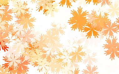 Açık Turuncu vektör çiçekli doğal arka plan. Çiçekli zarif, parlak bir illüstrasyon. İşiniz için yepyeni bir tasarım..