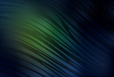 Eğri çizgileri olan koyu yeşil vektör arka plan. Basit bir şekilde yepyeni renkli bir tasvir. Markan için yeni kompozisyon.