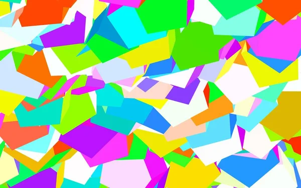Licht Multicolor Vector Achtergrond Met Zeshoeken Ontwerp Abstracte Stijl Met — Stockvector