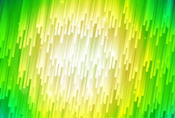Ljusgrön Gul Vektor Bakgrund Med Ränder Modern Geometrisk Abstrakt Illustration — Stock vektor