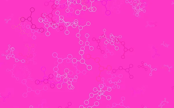 Светло Розовая Желтая Векторная Текстура Концепцией Искусственного Интеллекта Абстрактная Иллюстрация — стоковый вектор